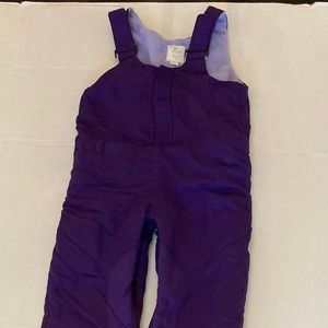 Little girls size 4t purple snow pants